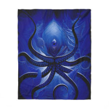 "Mystic Blue Octopus Blanket**