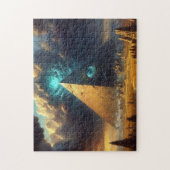 Mystic Blue Pyramid Art Legpuzzel (Verticaal)