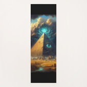 Mystic Blue Pyramid Art Yogamat (Voorkant)