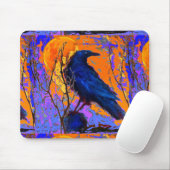 Mystic Blue Raven Moon door Sharles Muismat (Met muis)