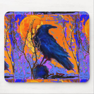 Mystic Blue Raven Moon door Sharles Muismat