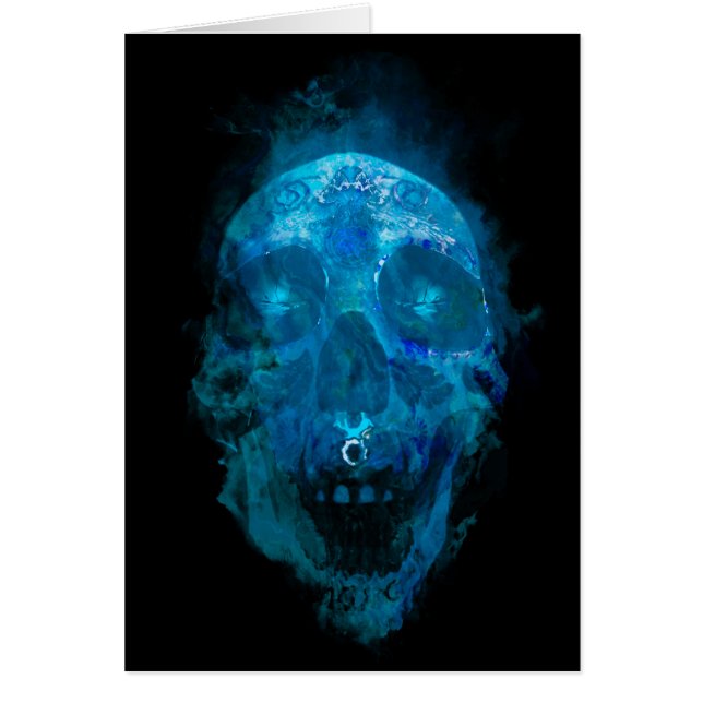 Mystic Blue Sugar Skull (Voorkant)