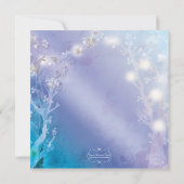 Mystic Blue Trees Huwelijkse Jubileum Kaart (Achterkant)