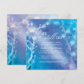 Mystic Blue Trees Huwelijksjubileum Kaart (Voorkant / Achterkant)