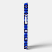 Mystic Blue Zellige Geometry Case-Mate iPhone Case (Achterkant / Rechts)