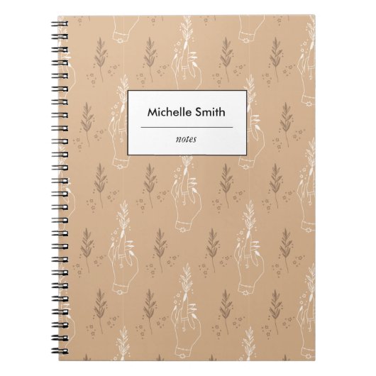 Mystic Bohemian Beige Notitieboek (Voorkant)