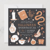 Mystic Boho Crystal Halloween Party Kaart (Voorkant)