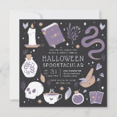 Mystic Boho Crystal Halloween Party Kaart (Voorkant)