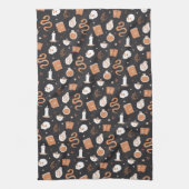 Mystic Boho Crystal Halloween Pattern Theedoek (Verticaal)