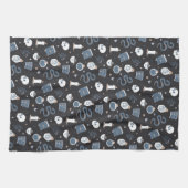 Mystic Boho Crystal Halloween Pattern Theedoek (Horizontaal)
