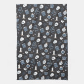 Mystic Boho Crystal Halloween Pattern Theedoek (Verticaal)