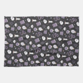 Mystic Boho Crystal Halloween Pattern Theedoek (Horizontaal)