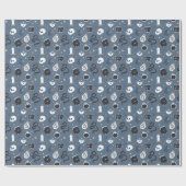 Mystic Boho Crystal Skull Snake Pattern Cadeaupapier (Vlak)