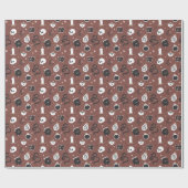 Mystic Boho Crystal Skull Snake Pattern Cadeaupapier (Vlak)
