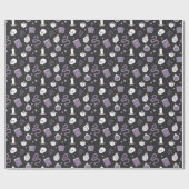 Mystic Boho Crystal Skull Snake Pattern Cadeaupapier (Vlak)