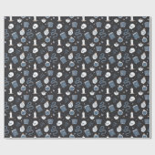 Mystic Boho Crystal Skull Snake Pattern Cadeaupapier (Vlak)