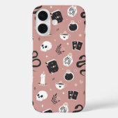 Mystic Boho Crystal Skull Snake Pattern Case-Mate iPhone Case (Achterkant)