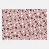 Mystic Boho Crystal Skull Snake Pattern Inpakpapier Vel (Voorkant)