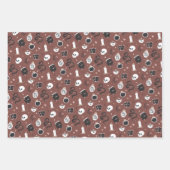 Mystic Boho Crystal Skull Snake Pattern Inpakpapier Vel (Voorkant)