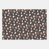 Mystic Boho Crystal Skull Snake Pattern Inpakpapier Vel (Voorkant)