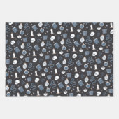 Mystic Boho Crystal Skull Snake Pattern Inpakpapier Vel (Voorkant)