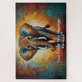 Mystic Boho Elephant Mandala Legpuzzel (Verticaal)