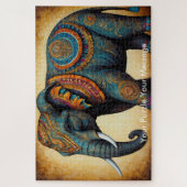 Mystic Boho Elephant Mandala Legpuzzel (Verticaal)