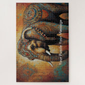 Mystic Boho Elephant Mandala Legpuzzel (Verticaal)