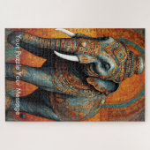 Mystic Boho Elephant Mandala Legpuzzel (Horizontaal)