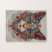 Mystic Boho Feline Cat Mandala Legpuzzel (Horizontaal)