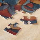 Mystic Boho Feline Cat Mandala Legpuzzel (Zijkant)