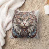 Mystic Boho Feline Mandala Kussen (Deken)