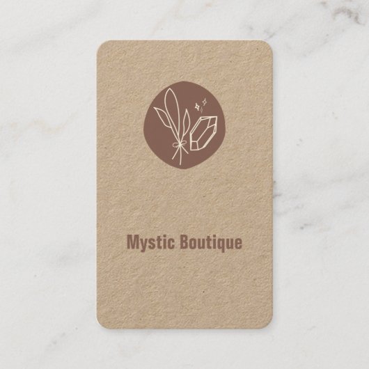 Mystic Boutique Visitekaartje (Voorkant)