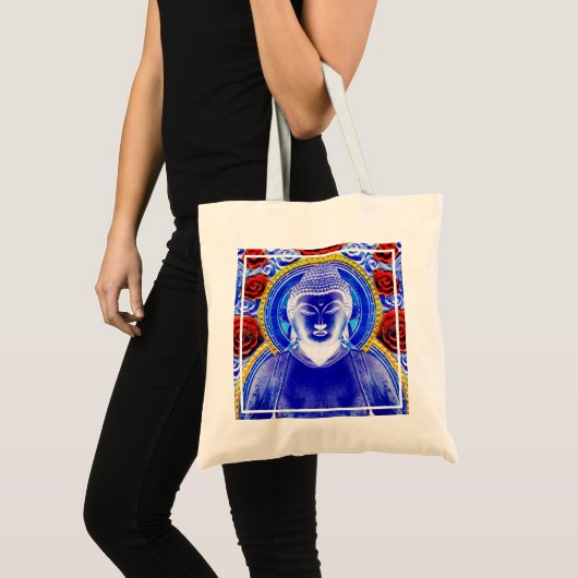 Mystic Buddha herbruikbare Canvas tas (Voorkant (product))
