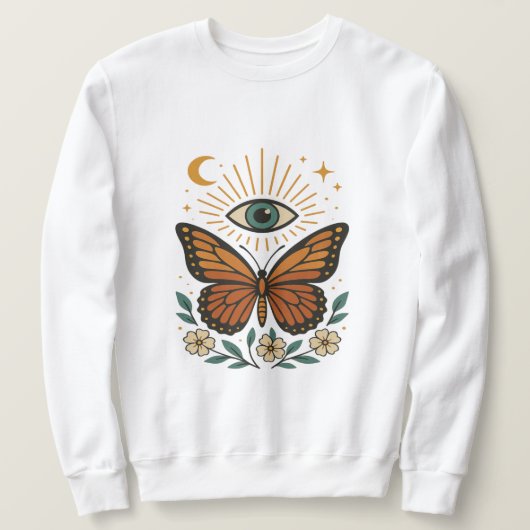 Mystic Butterfly Vision Trui (Design voorkant)