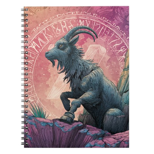 Mystic Capricorn Zodiac Notitieboek (Voorkant)