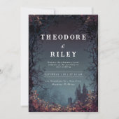 Mystic Castle Huwelijksuitnodiging Kaart (Voorkant)