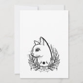 Mystic Cat 21st Birthday Magic Halloween Moonphase Kaart (Achterkant)