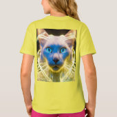 Mystic Cat Aura – Kinder basic T-shirt (Achterkant)