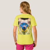 Mystic Cat Aura – Kinder basic T-shirt (Achterkant volledig)