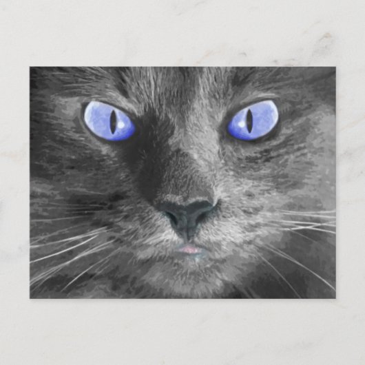Mystic Cat Briefkaart (Voorkant)