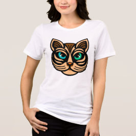 Mystic Cat Eyes Women’s Tee Art Tri-Blend Shirt