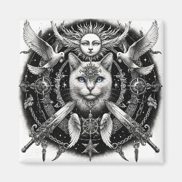"Mystic Cat" Magneet