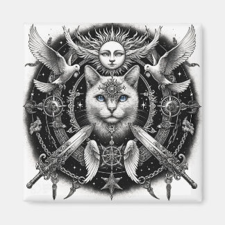 "Mystic Cat" Magneet