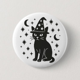 Mystic Cat Ronde Button 5,7 Cm
