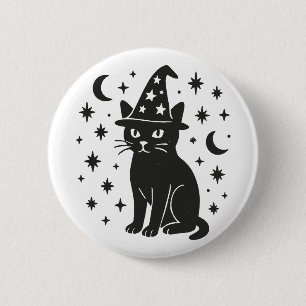 Mystic Cat Ronde Button 5,7 Cm