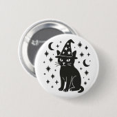 Mystic Cat Ronde Button 5,7 Cm (Voorkant /achterkant)