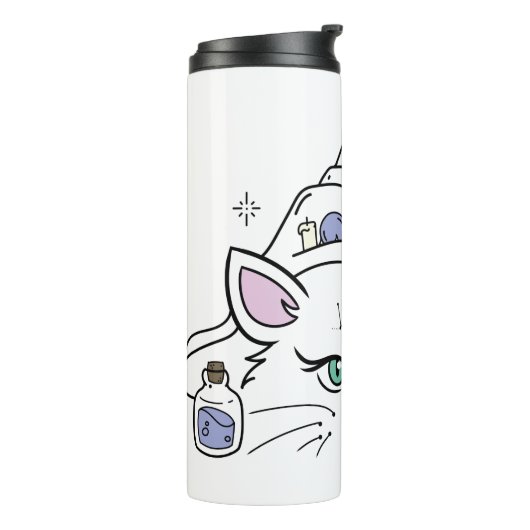 Mystic Cat Thermosbeker (Gedraaid links)