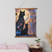 Mystic Cats Hangend Wandkleed (Slaapkamer)