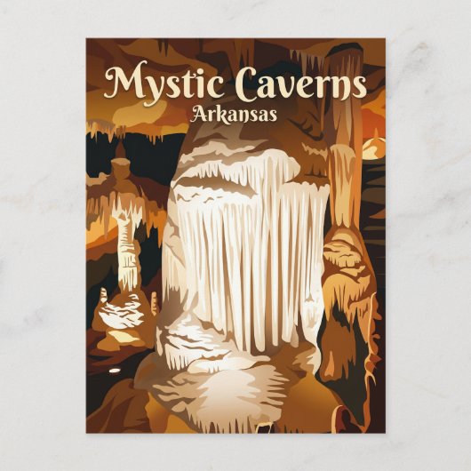 Mystic Caverns Arkansas Briefkaart (Voorkant)